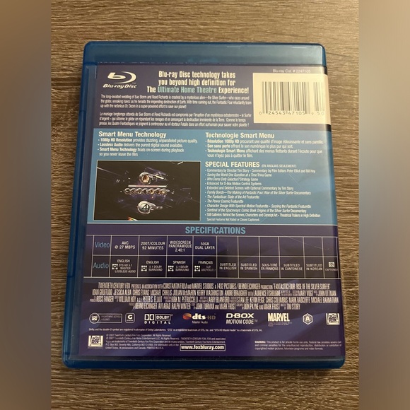 📀 3/$15 or 4/$20 📀 Fantastic 4: Rise of the Silver Surfer Bluray - Picture 3 of 3